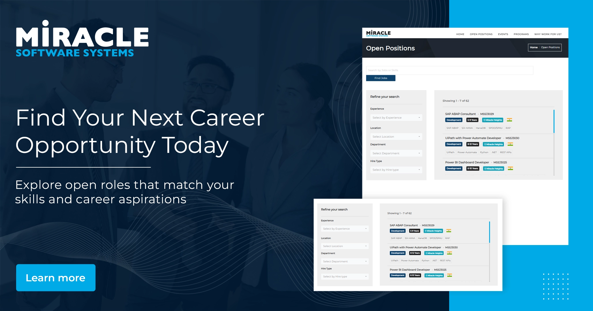 Open IT Positions at Miracle Software Systems Today