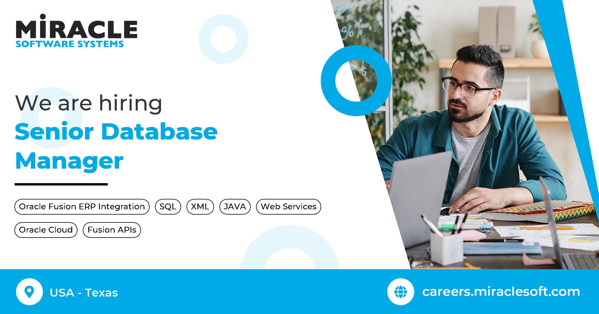 Open Positions Job Vacancies US Vacancies Miracle Software Systems
