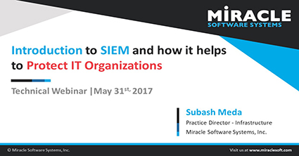 Webinar | Introduction to SIEM and how it helps to protect IT Organizations